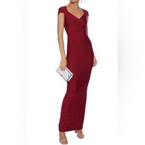 Herve Leger Cutout Bandage Back Split Gown - never worn, kept boxed.